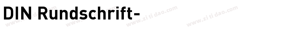 DIN Rundschrift字体转换